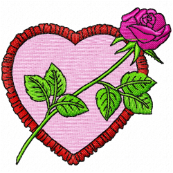 Hearts Embroidery Design 4